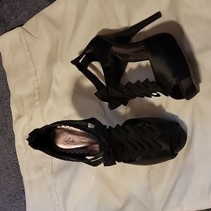 Lulu Townsend  black high heels